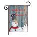 The Holiday Aisle® Bedros Build a Snowman Winter 2-Sided 18.5 x 13 in. Garden Flag, Polyester in Gray | 18.5 H x 13 W in | Wayfair