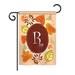 Red Barrel Studio® Autumn Monogram 2-Sided Polyester House Flag Metal in Red/Brown | 40 H x 28 W in | Wayfair D5EDFC2644AA45DEA297AE580819AC00