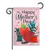 The Holiday Aisle® Turaco Happy Sweet Mother's Day Summer Seasonal Mother's Day Impressions 2-Sided 19 x 13 in. Garden Flag in Pink | Wayfair