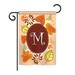 Red Barrel Studio® Autumn Monogram 2-Sided Polyester House Flag Metal in Red/Brown | 40 H x 28 W in | Wayfair 889D800DE9B74AF68AF2B92D542E7C51