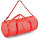 Champion Sports Mesh Duffle Bag with Zipper and Adjustable Shoulder Strap, 15” x 36”, Red - Multipurpose, Oversized Gym Bag for Equipment, Sports Gear, Laundry - Breathable Mesh Scuba and Travel Bag