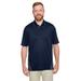 Harriton M386 Men's Flash Snag Protection Plus IL Colorblock Polo Shirt in Dark Navy Blue/Dark Chrc size XL | Polyester