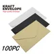 100PC classique blanc noir Kraft blanc Mini papier fenêtre enveloppes mariage Invitation enveloppe