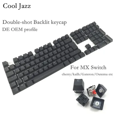 Cool Jazz – capuchons DE touches pour clavier mécanique MX profil OEM 108 rétroéclairés en PBT