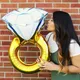 Grand Ballon Gonflable en Aluminium avec Anneau de Diamant Décoration de Mariage à Air et à