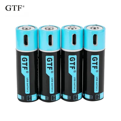 GTF1.5V USB AA articulation Ion Battery 2550mwh 1500mah 100% Capacity Movies-Polymer