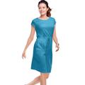 Plus Size Women's Knit Drawstring Dress by ellos in Tropical Aqua (Size 30/32)