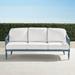 Avery Sofa with Cushions in Moonlight Blue Finish - Resort Stripe Sand - Frontgate