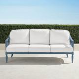 Avery Sofa with Cushions in Moonlight Blue Finish - Natural - Frontgate