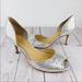 Kate Spade Shoes | Kate Spade Silver Glitter D'orsay Pump Heels | Color: Silver | Size: 6.5