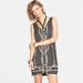 Free People Dresses | Free People Black, Beaded Shift Dress. Size Xs | Color: Black/Gold | Size: Xs