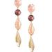 Kate Spade Jewelry | Kate Spade Floral Facets Linear Earrings | Color: Gold/Pink | Size: Os