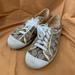 Coach Shoes | Cute Coach Gold Canvas Sneakers | Color: Gold/Tan | Size: 7