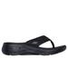 Skechers Women's GO WALK Arch Fit - Dazzle Sandals | Size 8.0 | Black | Textile | Vegan