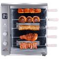 Brazilian Flame Rotisserie, Glass | 24.6 H x 12.4 W x 21 D in | Wayfair BG-05LX-SILVER