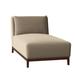 Duralee Barton Chaise Lounge Wood in Brown | 35 H x 34 W x 65 D in | Wayfair WPG15-645.DW16033-281.Burnished Brown