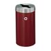 Glaro, Inc. Trash Can Stainless Steel in Red/Gray | 30 H x 15 W x 15 D in | Wayfair M1542BY-SA-M1