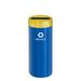 Glaro, Inc. Trash Can Stainless Steel in Blue/Yellow | 30 H x 12 W x 12 D in | Wayfair P1242BL-BE-P5