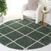 Green/White 1.81 in Indoor Area Rug - Ebern Designs Arayiah Geometric Green/Ivory Area Rug Polypropylene | 1.81 D in | Wayfair