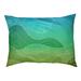 Tucker Murphy Pet™ Byrge Hand Drawn Dog Pillow Polyester in Green/Blue | 17 H in | Wayfair 11E00B72C3D04D059D7F5BE37EEB3543