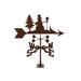 The Holiday Aisle® Dhaval Snowman Weathervane Metal/Steel in Brown/Gray | 28 H x 21 W x 9 D in | Wayfair 341800EFF6CD4DCB89FBEB005FBA776A