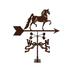 Charlton Home® Isak Saddlebred Horse Weathervane Metal/Steel in Brown/Gray | 28 H x 21 W x 9 D in | Wayfair F6859B45A2AD4AE49439E3F2DD196154