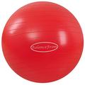 Signature Fitness Gymnastikball, Yoga-Ball, Fitnessball, Geburtsball mit Schnellpumpe, 0,9 kg Kapazität, Rot, 66 cm, L