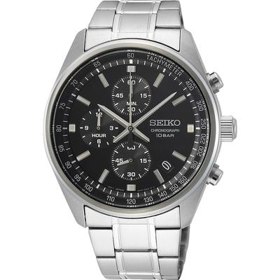 Seiko - Chronograph Edelstahl Herrenuhren 1 ct Herren