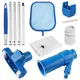 Aspirateur de piscine, Kit d'outils de nettoyage, Jet de nettoyage, tête avec filet pour piscine,