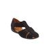 Extra Wide Width Women's The Cheryl Flat by Comfortview in Black (Size 8 1/2 WW)