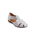 Extra Wide Width Women's The Cheryl Flat by Comfortview in Silver Metallic (Size 8 1/2 WW)