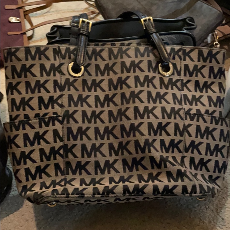 Michael Kors Bags | Black Mk Shoulder Bag | Color: Black | Size: Os