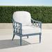 Avery Lounge Chair with Cushions in Moonlight Blue Finish - Rain Resort Stripe Black - Frontgate