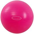 BalanceFrom Anti-Platz- und Rutschfester Gymnastikball Yoga-Ball Fitnessball Geburtsball mit Schnellpumpe, 0,9 kg Kapazität (58-65 cm, L, Rosa)