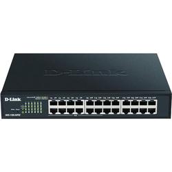 D-Link DGS-1100-24PV2 - 24-Port Gigabit PoE Smart Managed Switch with 12 PoE Ports, 100W PoE power budget, 802.3af/at, VLAN support, layer 2 features, QoS, 802.3az EEE, Fanless, Black