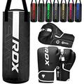 RDX Kids Punch Bag 2ft Kara Heavy Filled Punching Set, Non Tear Maya Hide Leather, Junior Boxing Gloves, Training Bag, Kickboxing Boxing MMA Muay Thai Karate Workout Fitness Home Gym