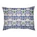 East Urban Home Seattle Football Baroque Outdoor Pillow Polyester in Green/Blue/White | 4 H x 28 W x 18 D in | Wayfair