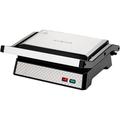 OVENTE Electric Indoor Panini Press Grill w/ Non-Stick Cooking Plates, Opens 180 Degrees Stainless Steel in Gray | 4.7 H x 10.1 D in | Wayfair