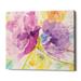 Winston Porter Spring Abstracts Florals I by Albena Hristova - Wrapped Canvas Painting Print Canvas in Indigo/Pink/Yellow | Wayfair