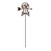 August Grove® Welsch Butterfly & Flower Weathervane Metal/Steel in Brown/Gray | 28 H x 21 W x 9 D in | Wayfair F30E9DCE01E74636B77E84A800945CA1