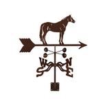 Charlton Home® Iosten Quarter Horse Weathervane Metal/Steel in Brown/Gray | 70 H x 21 W x 9 D in | Wayfair 78F8982599254585A2FDD9874468F441