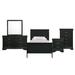 Ellington Full Panel 5PC Bedroom Set in Black - Picket House Furnishings B.11458.F5PC