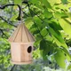 Mangeoire à oiseaux en bois bricolage accent d'oiseau extérieur maisons d'oiseaux décoration de