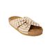 Women's The Reese Footbed Sandal by Comfortview in Khaki (Size 7 1/2 M)