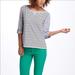 Anthropologie Tops | Anthropologie Postmark Striped Conductor T | Color: Gray/White | Size: S