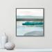 Casa Fine Arts Slide Away III - Painting Print Canvas in Blue/Green/White | 31.5 H x 31.5 W x 2 D in | Wayfair 40409-01