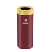 Glaro, Inc. Trash Can Stainless Steel in Red/Yellow | 30 H x 12 W x 12 D in | Wayfair W1242BY-BE-W2