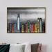 Art Remedy United States Cities New York City Skyline Books - Painting Print Canvas in Black/Blue | 36 H x 54 W x 1.5 D in | Wayfair