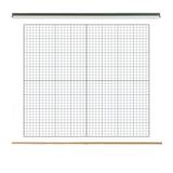 Geyer Instructional Products Pull Down Dry Erase Chart, Grid - Xy Axis Wall Mounted Whiteboard | 63 H x 48 W x 1 D in | Wayfair 250512