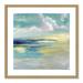 Joss & Main Ocean View by Tava Studios - Painting Print Paper, Wood in Blue/Green/Yellow | 24.75 H x 24.75 W in | Wayfair 36866-01